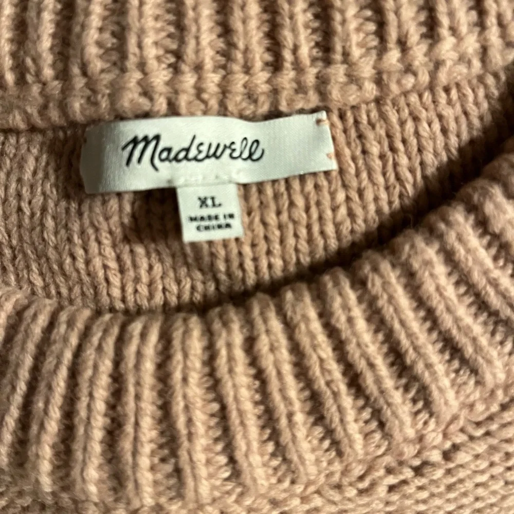 Madewell Pink Sweater with Brown Floral Accents - Picture 3 of 4